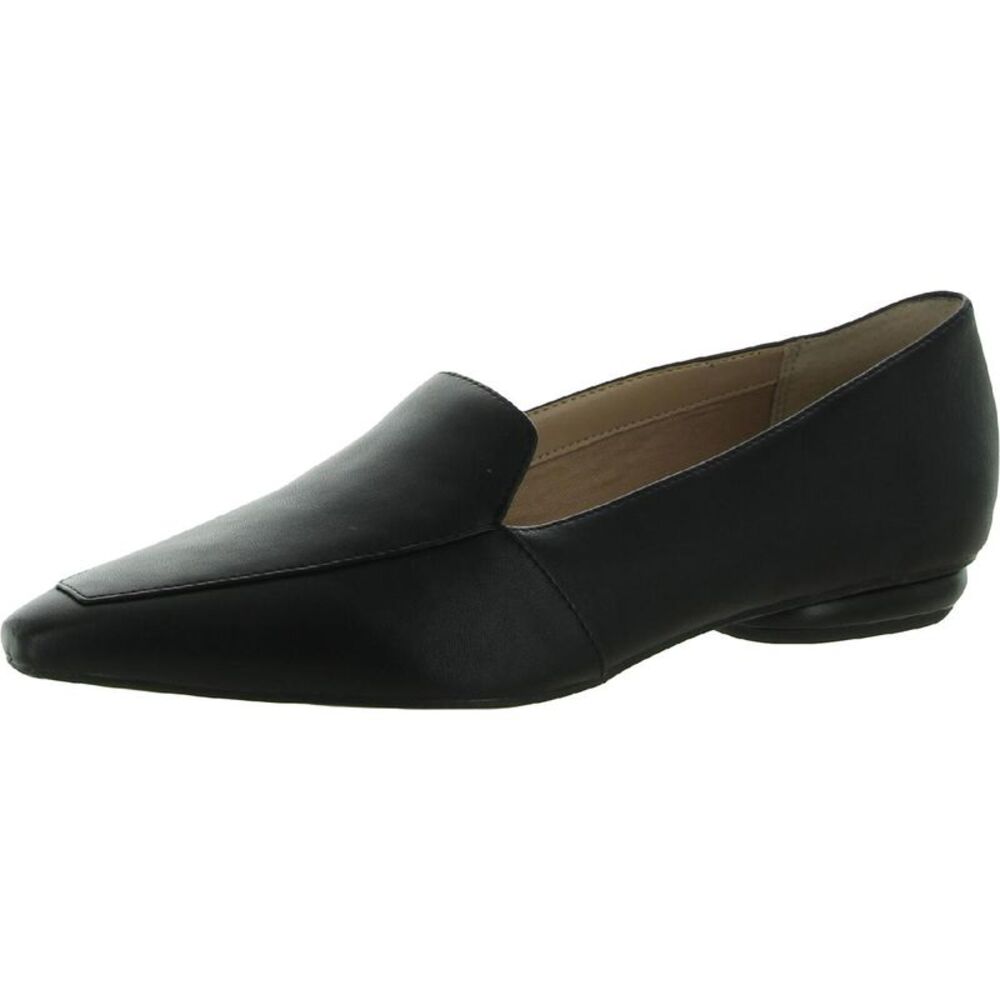 Franco Sarto Black Flats Elegant Minimalist Design
